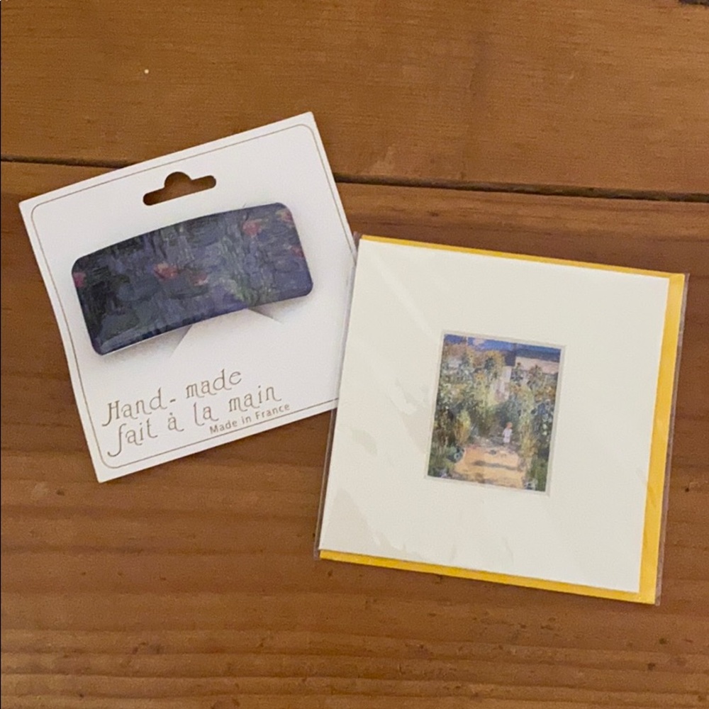 Monet framed print card and Barrett from the Monet museum NWT